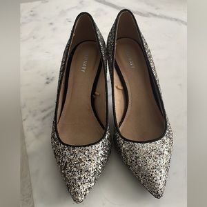 Sparkle low heels size 8